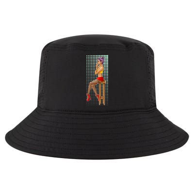 Break Girl Smoking Red Heels Cool Comfort Performance Bucket Hat