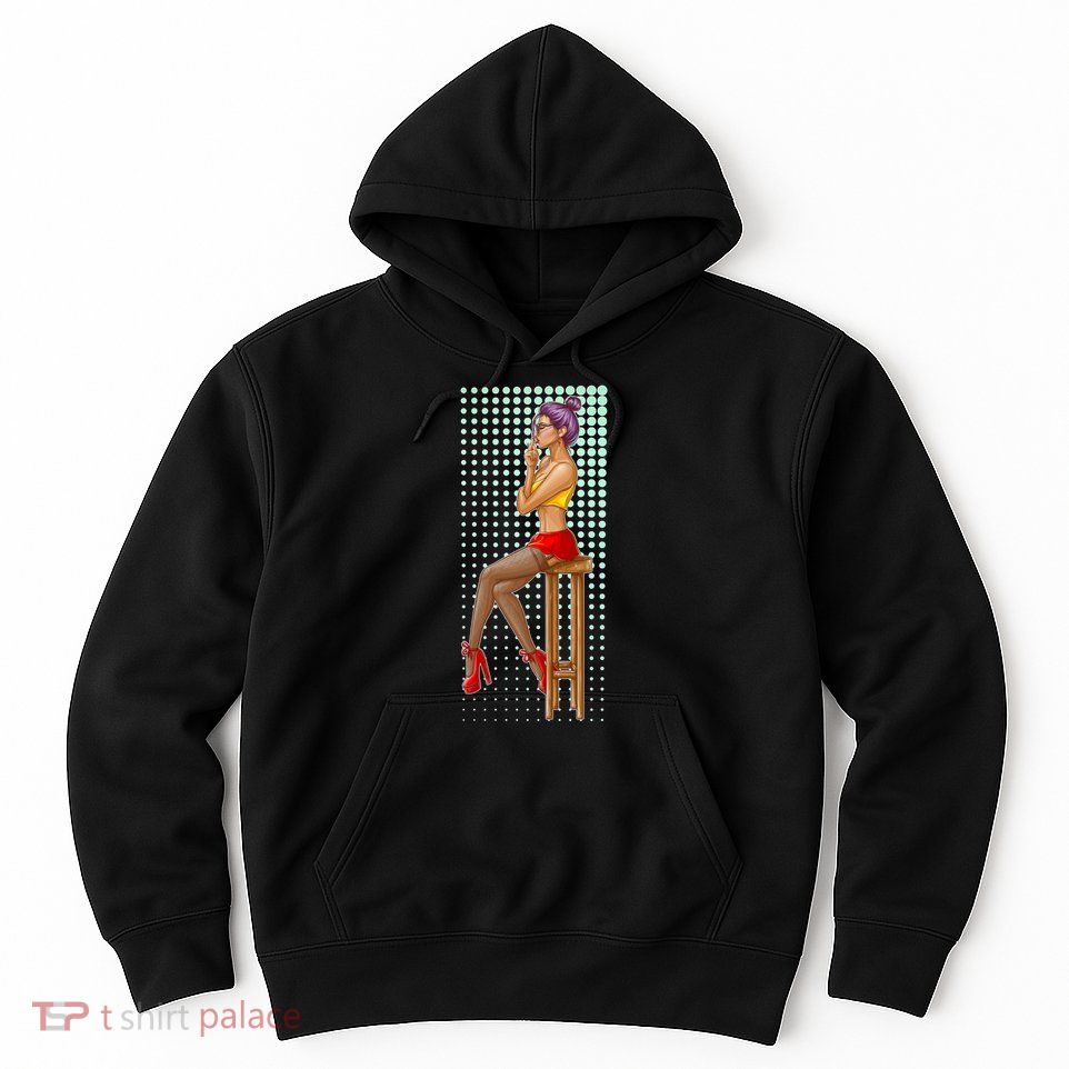 Break Girl Smoking Red Heels Hoodie