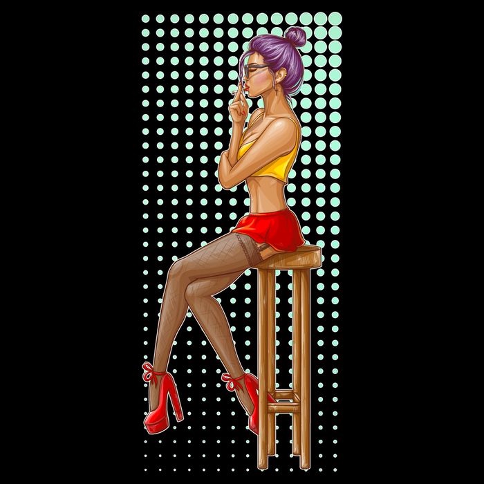 Break Girl Smoking Red Heels Impact Tech Backpack
