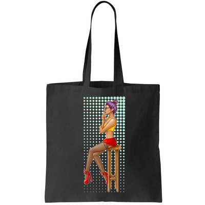 Break Girl Smoking Red Heels Bag