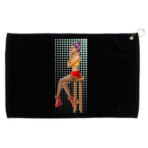 Break Girl Smoking Red Heels Grommeted Golf Towel