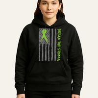 Break The Stigma Ribbon Flag Mental Heath Hoodie