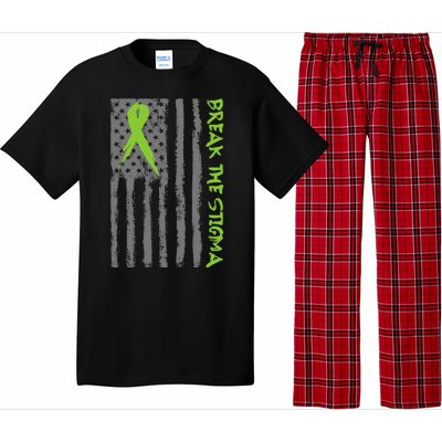 Break The Stigma Ribbon Flag Mental Heath Pajama Set