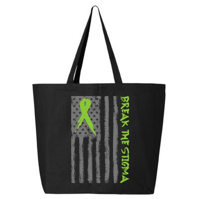 Break The Stigma Ribbon Flag Mental Heath 25L Jumbo Tote