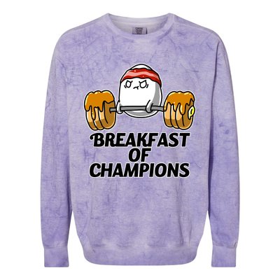 Breakfast of Champions Colorblast Crewneck Sweatshirt