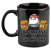 Breakfast of Champions 11oz C Handle Ceramic Mug