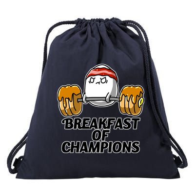 Breakfast of Champions Drawstring Bag