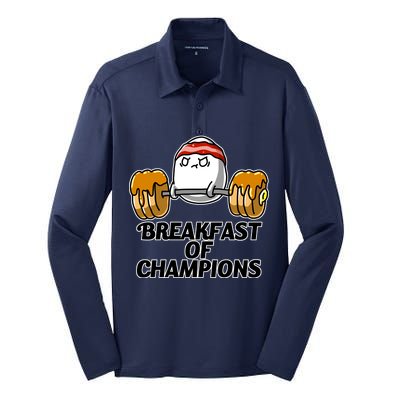 Breakfast of Champions Silk Touch Performance Long Sleeve Polo