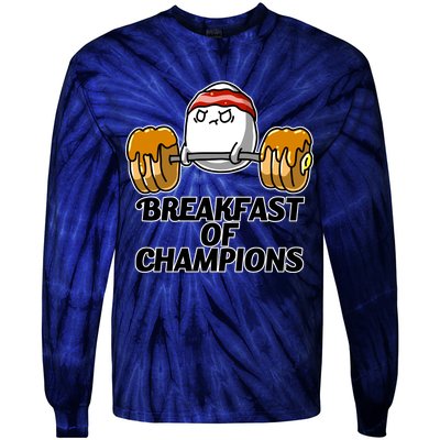 Breakfast of Champions Tie-Dye Long Sleeve Shirt