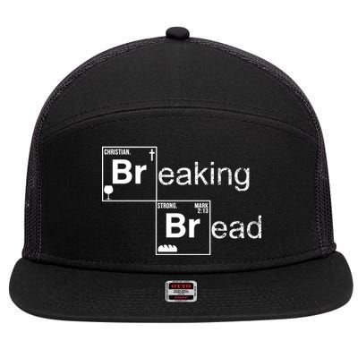 Breaking Bread Christian Faith 7 Panel Mesh Trucker Snapback Hat