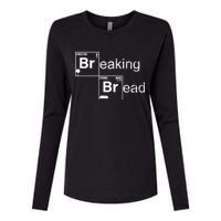 Breaking Bread Christian Faith Womens Cotton Relaxed Long Sleeve T-Shirt