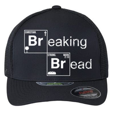 Breaking Bread Christian Faith Flexfit Unipanel Trucker Cap