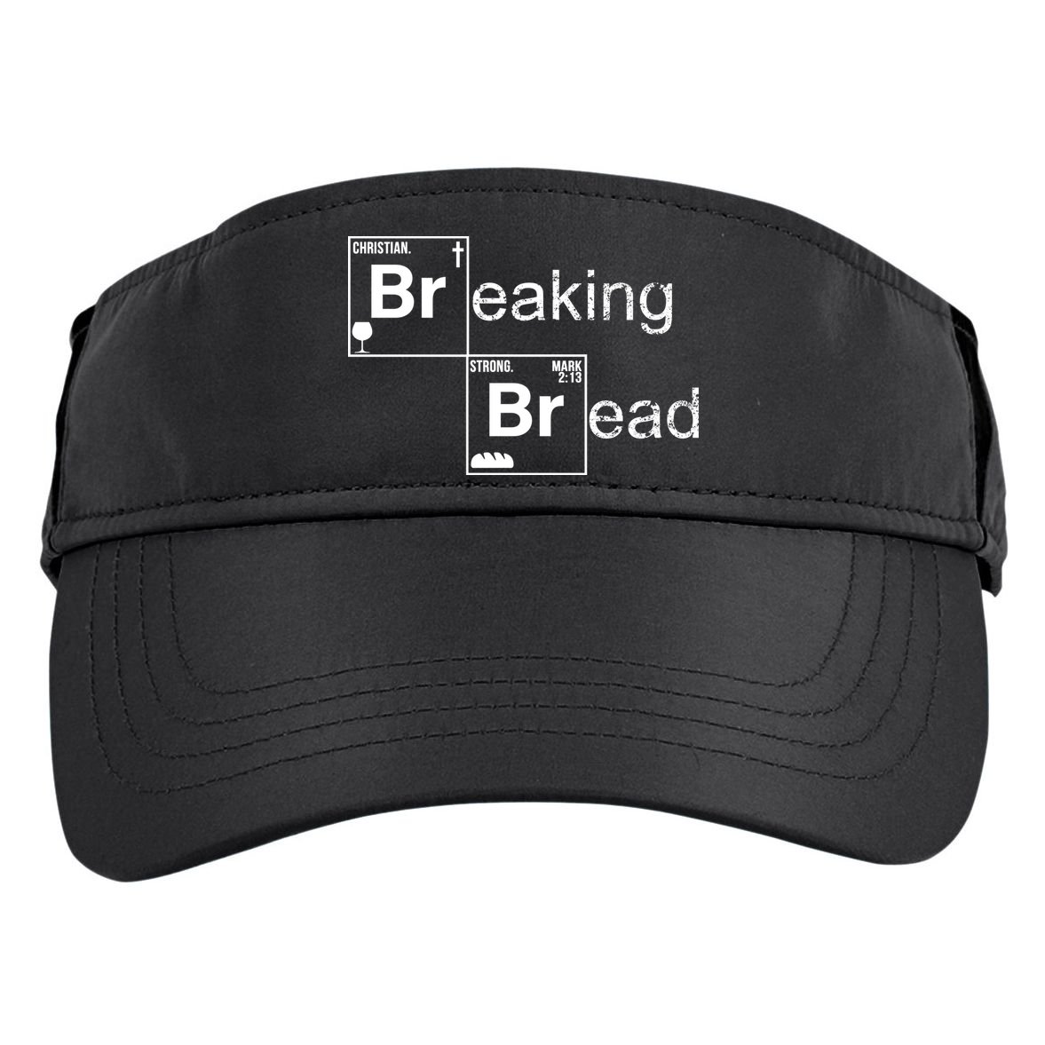 Breaking Bread Christian Faith Adult Drive Performance Visor