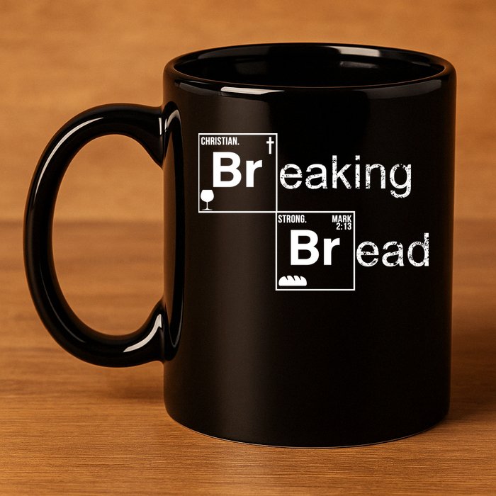 Breaking Bread Christian Faith 11oz C Handle Ceramic Mug