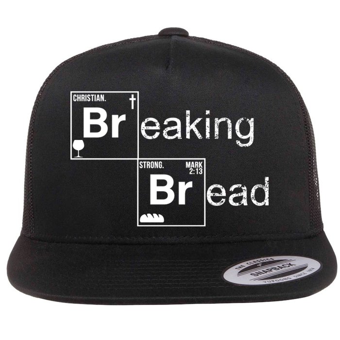 Breaking Bread Christian Faith Flat Bill Trucker Hat