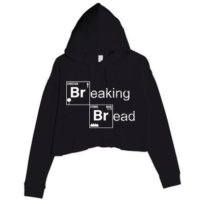 Breaking Bread Christian Faith Crop Fleece Hoodie