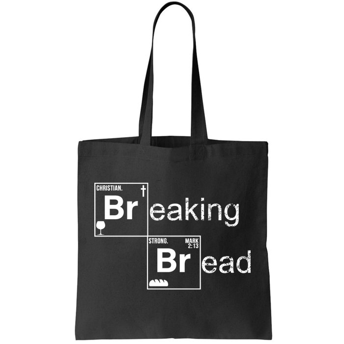 Breaking Bread Christian Faith Tote Bag