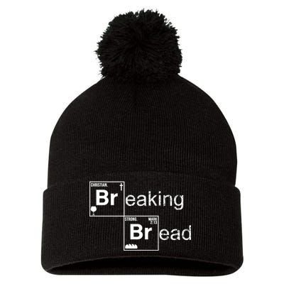 Breaking Bread Christian Faith Pom Pom 12in Knit Beanie