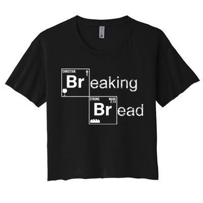 Breaking Bread Christian Faith Women's Crop Top Tee