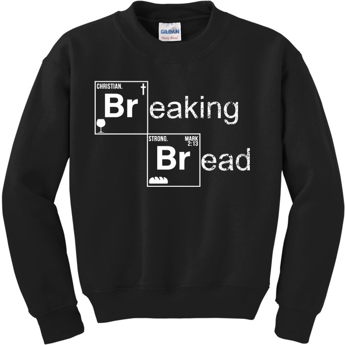 Breaking Bread Christian Faith Kids Sweatshirt