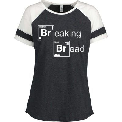 Breaking Bread Christian Faith Enza Ladies Jersey Colorblock Tee