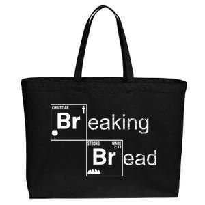 Breaking Bread Christian Faith Cotton Canvas Jumbo Tote