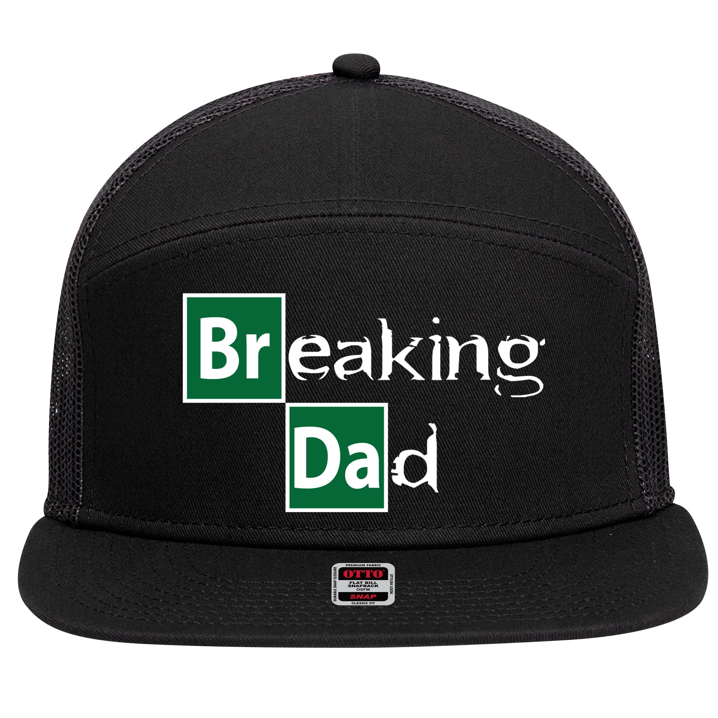 Breaking Dad 7 Panel Mesh Trucker Snapback Hat