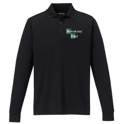 Breaking Dad Performance Long Sleeve Polo