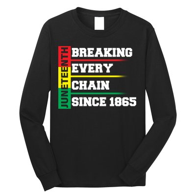 Breaking Every Chain Since 1865 Juneteenth Long Sleeve Shirt