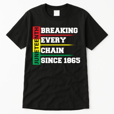 Breaking Every Chain Since 1865 Juneteenth Tall T-Shirt