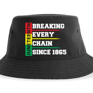 Breaking Every Chain Since 1865 Juneteenth Sustainable Bucket Hat