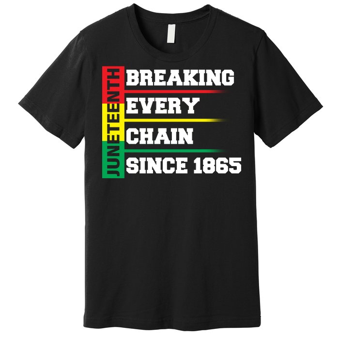 Breaking Every Chain Since 1865 Juneteenth Premium T-Shirt