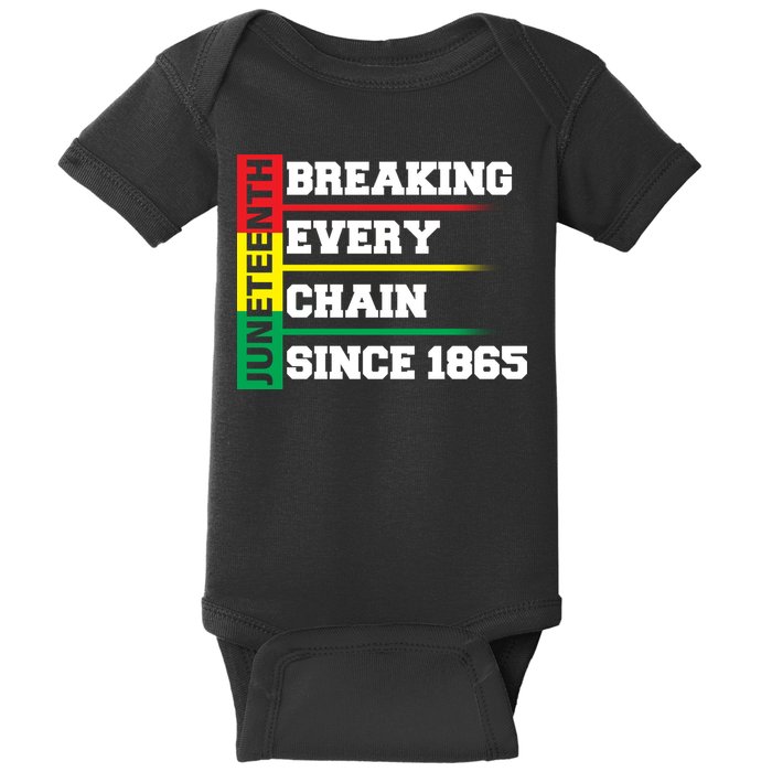 Breaking Every Chain Since 1865 Juneteenth Baby Bodysuit