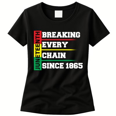 Breaking Every Chain Since 1865 Juneteenth Womens T-Shirt