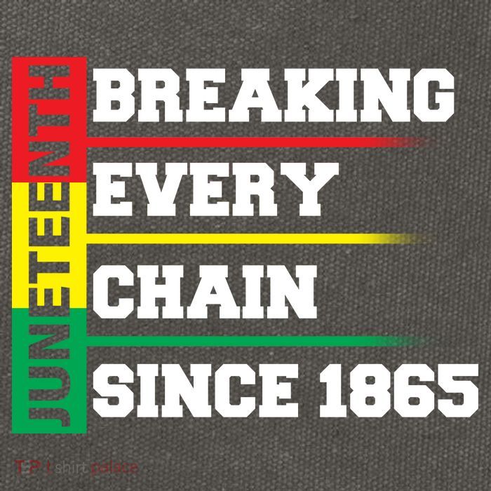 Breaking Every Chain Since 1865 Juneteenth Cotton Canvas Backpack
