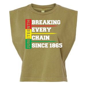 Breaking Every Chain Since 1865 Juneteenth Garment-Dyed Women's Muscle Tee