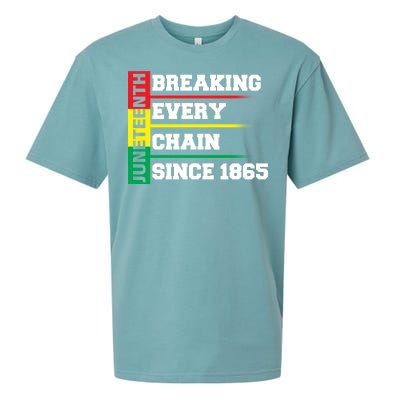 Breaking Every Chain Since 1865 Juneteenth Sueded Cloud Jersey T-Shirt