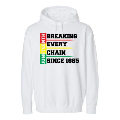 Breaking Every Chain Since 1865 Juneteenth Garment-Dyed Fleece Hoodie