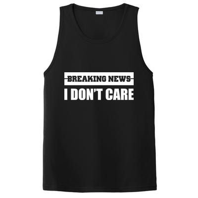 Breaking News I Don't Care PosiCharge Competitor Tank