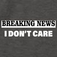 Breaking News I Don't Care Funny Meme Vector Backpack