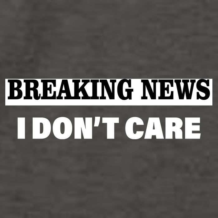 Breaking News I Don't Care Funny Meme Vector Backpack