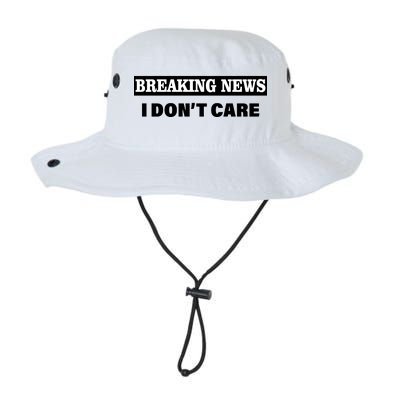 Breaking News I Don't Care Funny Meme Legacy Cool Fit Booney Bucket Hat