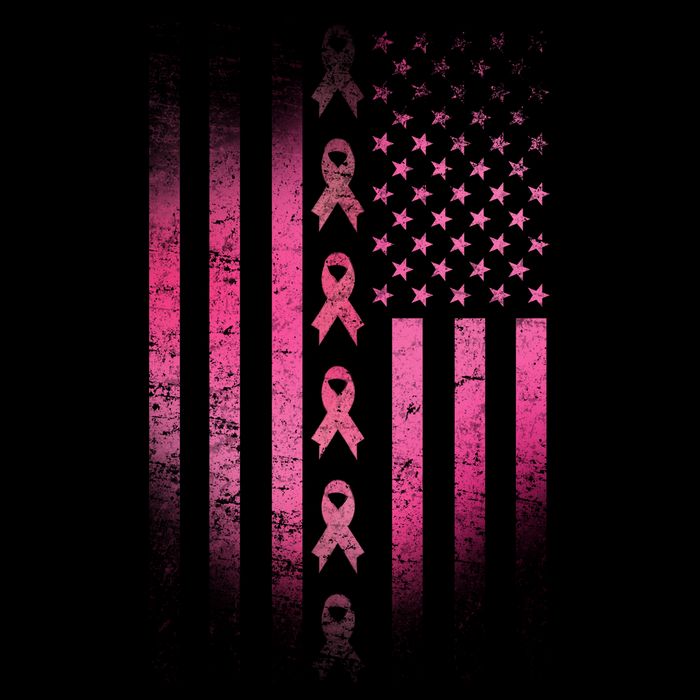 Breast Cancer American Flag Impact Tech Backpack