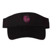 Breast Cancer American Flag Valucap Bio-Washed Visor