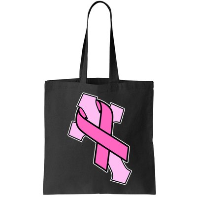 Breast Cancer Awareness Christian Pink Cross Ribbon Bag
