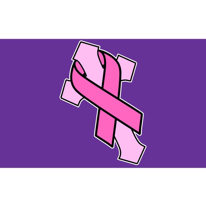 Breast Cancer Awareness Christian Pink Cross Ribbon Bumper Sticker