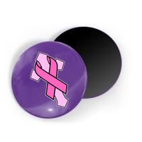 Breast Cancer Awareness Christian Pink Cross Ribbon Magnet