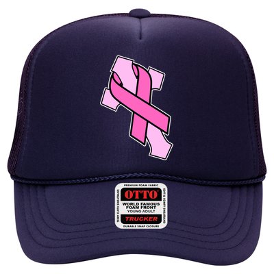 Breast Cancer Awareness Christian Pink Cross Ribbon Hat