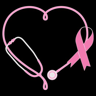 Breast Cancer Awareness Doctor Nurse Stethoscope T-Shirt