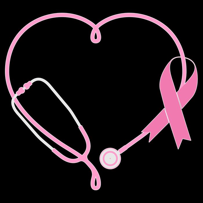Breast Cancer Awareness Doctor Nurse Stethoscope Tall T-Shirt